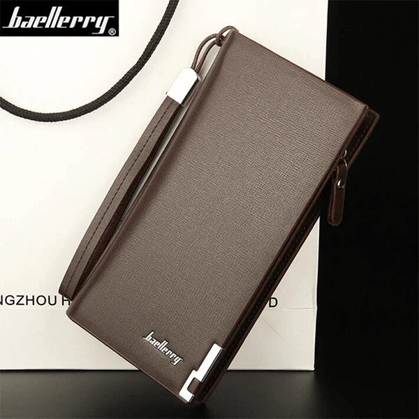 Leather Long Zipper Wallet For Man & Woman