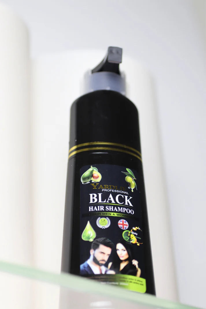 Yardlie Natural Black Hair Color Shampoo UK Based Formula 200ml.